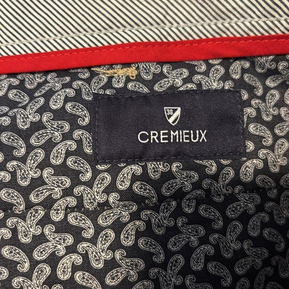 Cremieux men’s tan embroidered bird flat front shorts size 36 - Picture 7 of 8